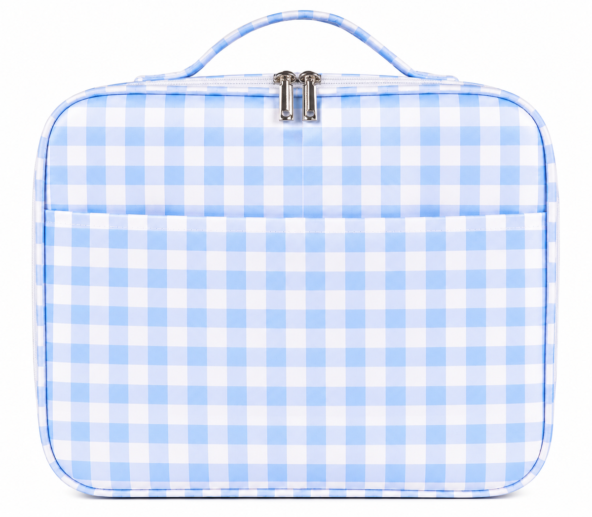 Blue Gingham Lunch Bag