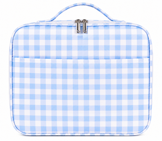 Blue Gingham Lunch Bag