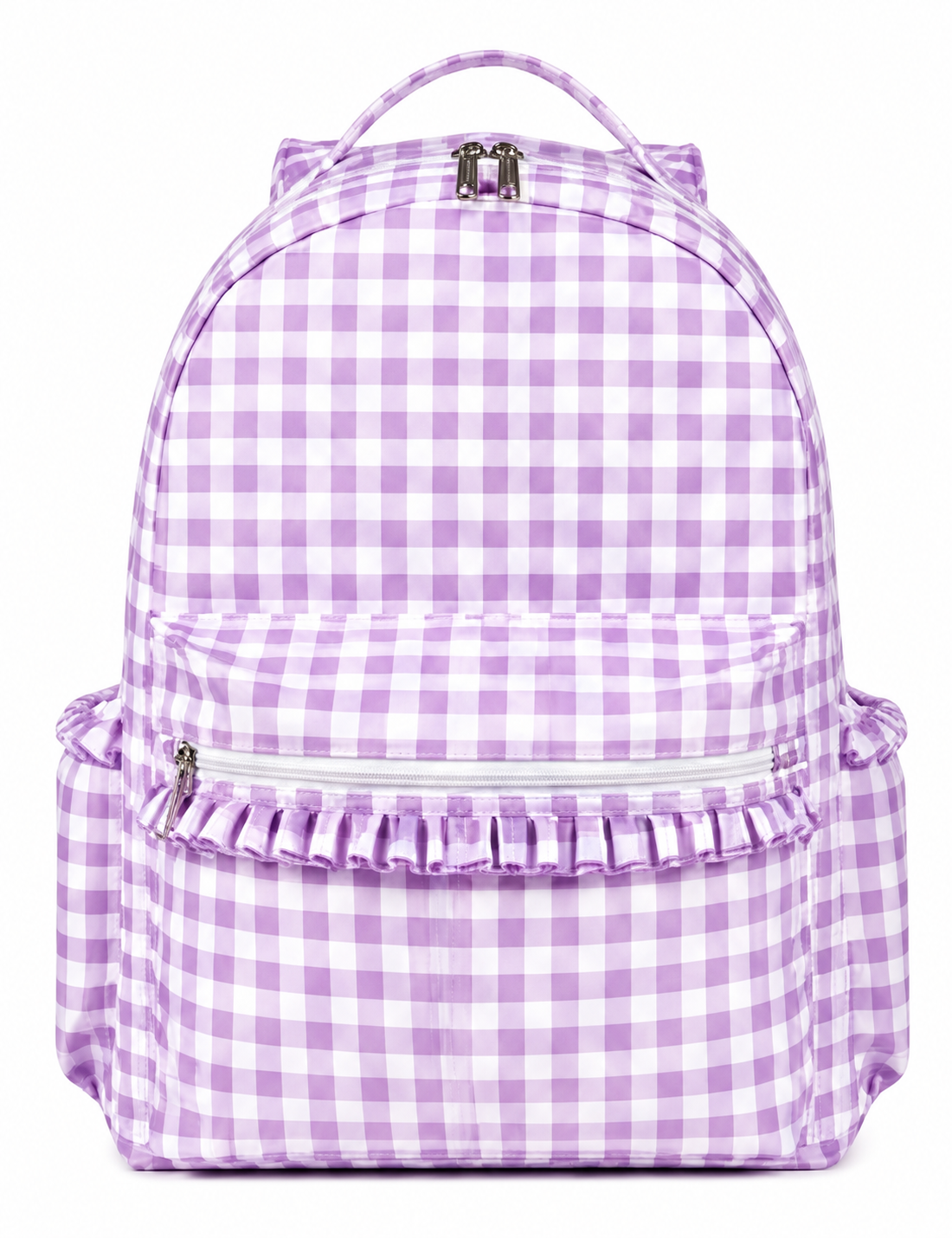 Purple Gingham Backpack