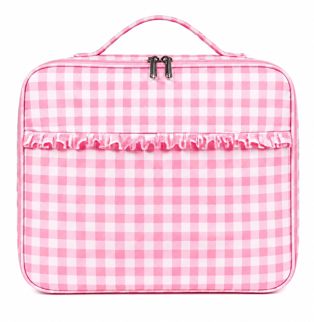 Pink Gingham Lunch Bag