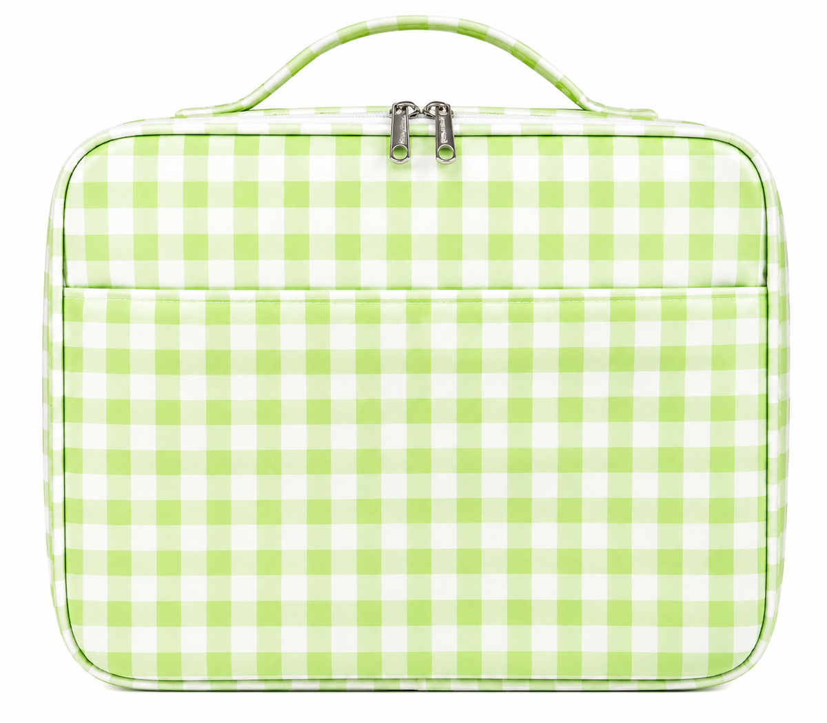 Green Gingham Lunch Bag